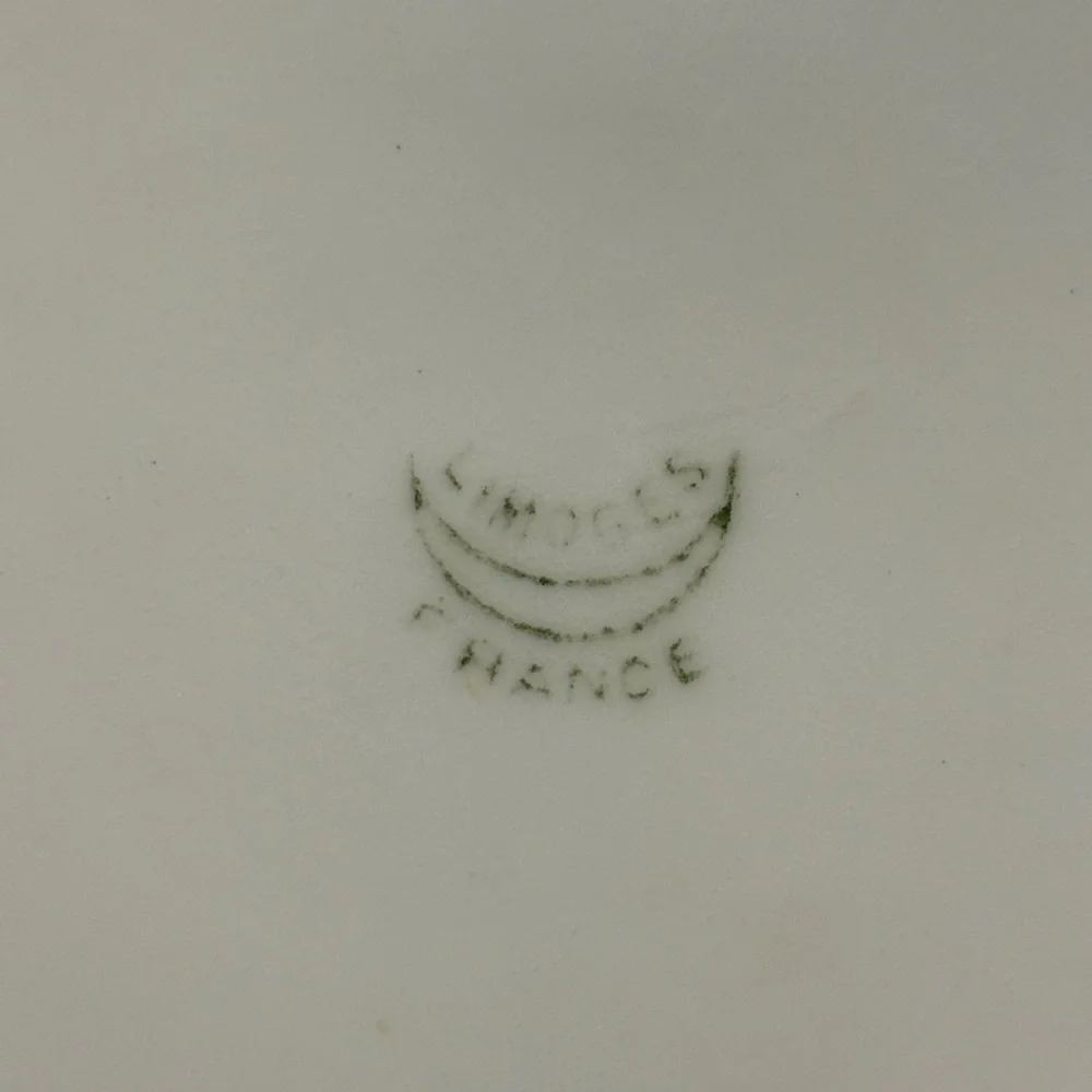 Antique signed hand painted Limoges 6” plate. *